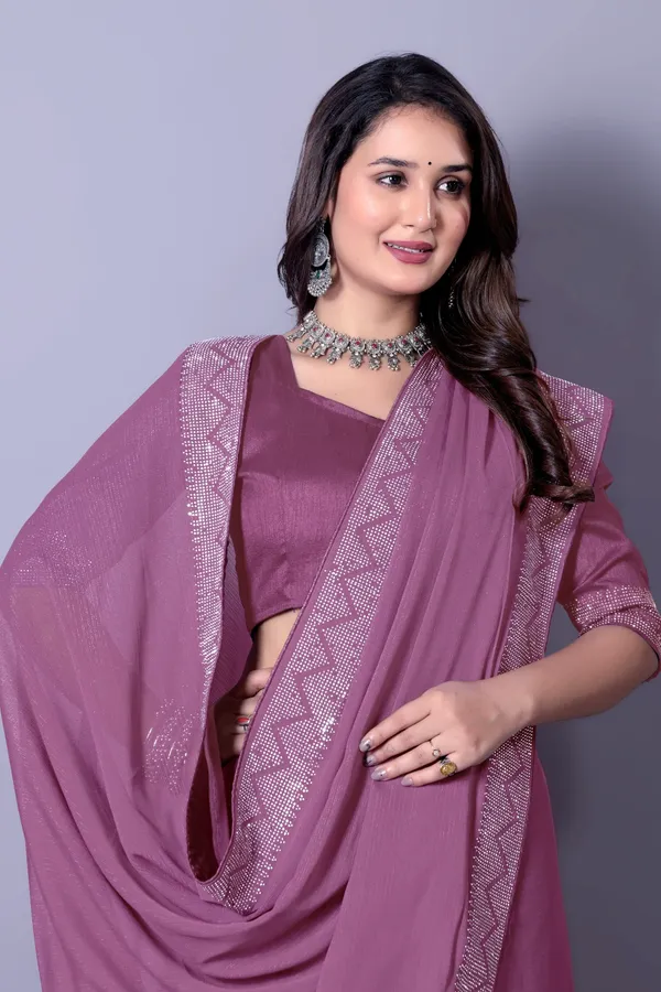 Purple_Georgette_Premium_Embroidered_Saree_With_Matching_Blouse_For_Women