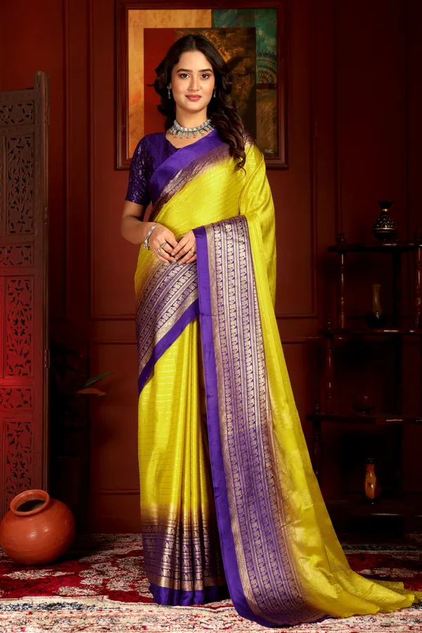 Purple_&_Yellow_Georgette_Premium_Embroidered_Saree_With_Matching_Blouse_For_Women