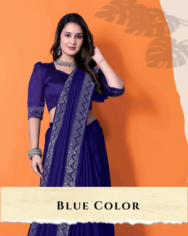 Royal_Blue_Georgette_Premium_Embroidered_Saree_With_Matching_Blouse_For_Women
