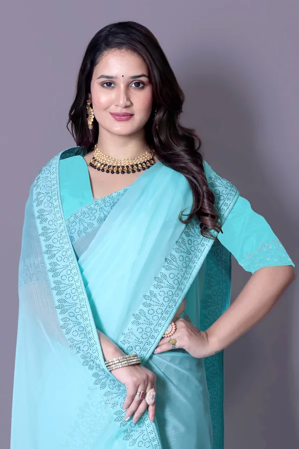 Sky_Blue_Georgette_Premium_Embroidered_Saree_With_Matching_Blouse_For_Women