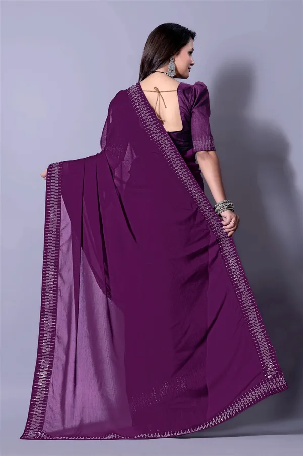 Purple_Georgette_Premium_Embroidered_Saree_With_Matching_Blouse_For_Women