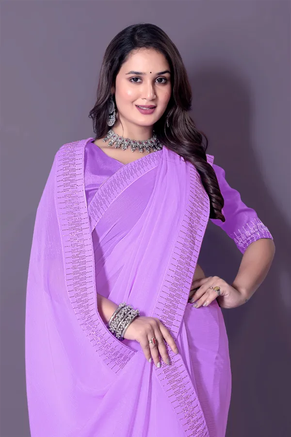 Purple_Georgette_Premium_Embroidered_Saree_With_Matching_Blouse_For_Women