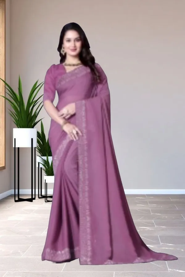 Purple_Georgette_Premium_Embroidered_Saree_With_Matching_Blouse_For_Women