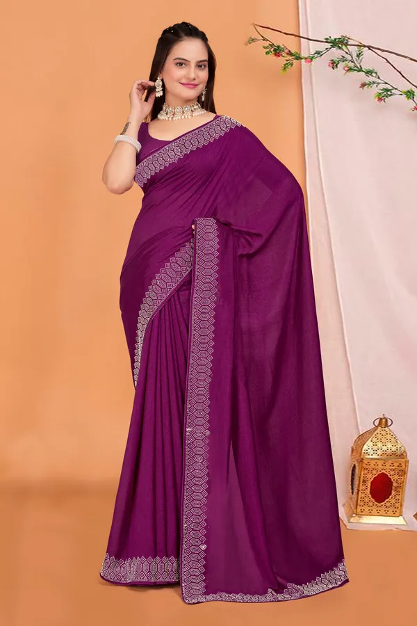 Purple_Georgette_Premium_Embroidered_Saree_With_Matching_Blouse_For_Women