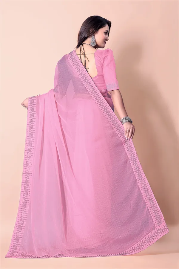 Pink_Georgette_Premium_Embroidered_Saree_With_Matching_Blouse_For_Women