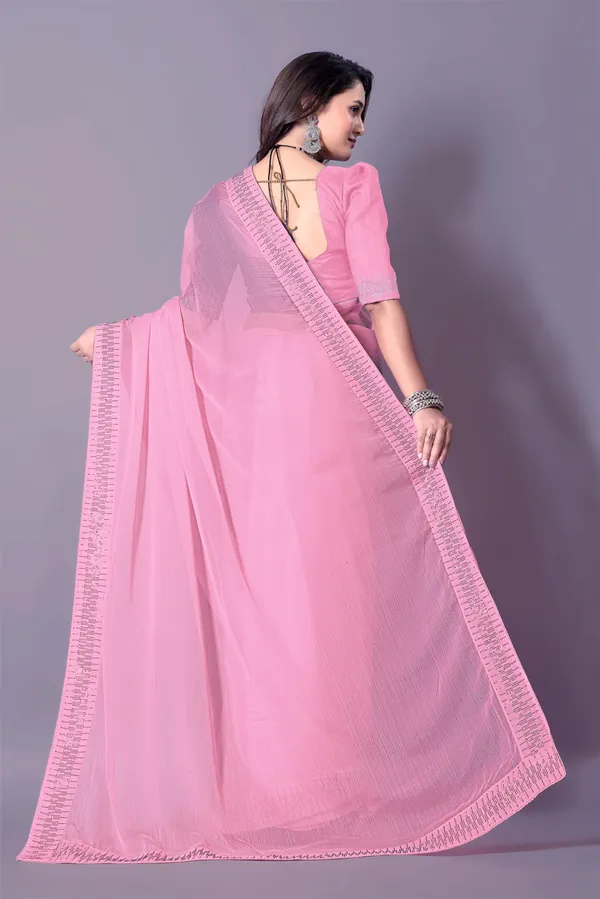Pink_Georgette_Premium_Embroidered_Saree_With_Matching_Blouse_For_Women