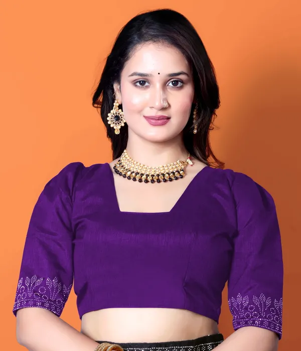 Purple_Georgette_Premium_Embroidered_Saree_With_Matching_Blouse_For_Women