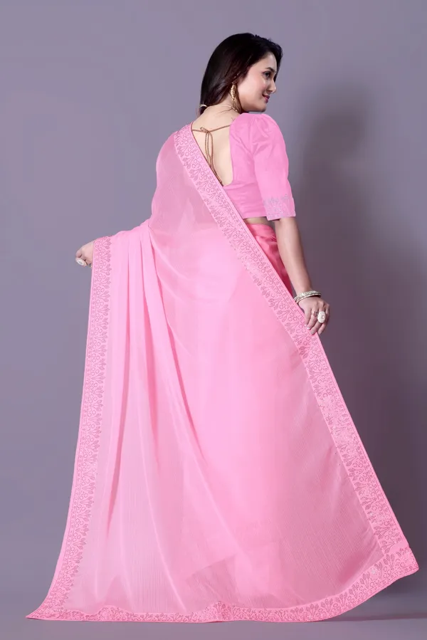 Pink_Georgette_Premium_Embroidered_Saree_With_Matching_Blouse_For_Women