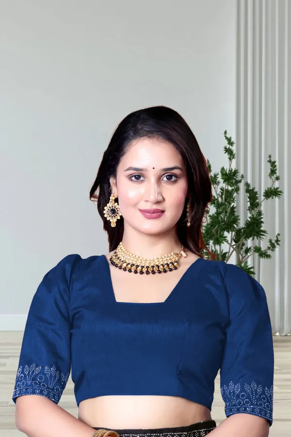 Blue_Georgette_Premium_Embroidered_Saree_With_Matching_Blouse_For_Women