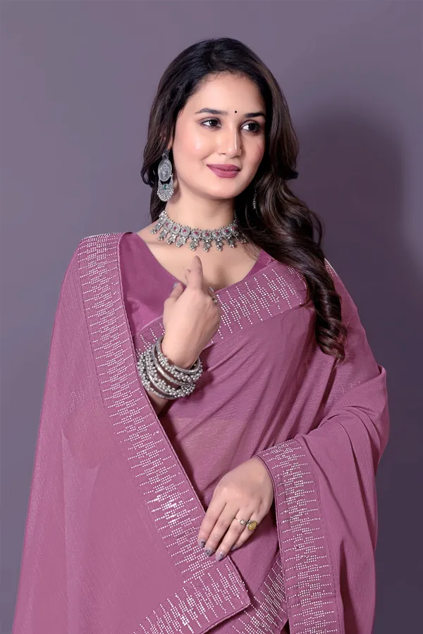 Pink_Georgette_Premium_Embroidered_Saree_With_Matching_Blouse_For_Women