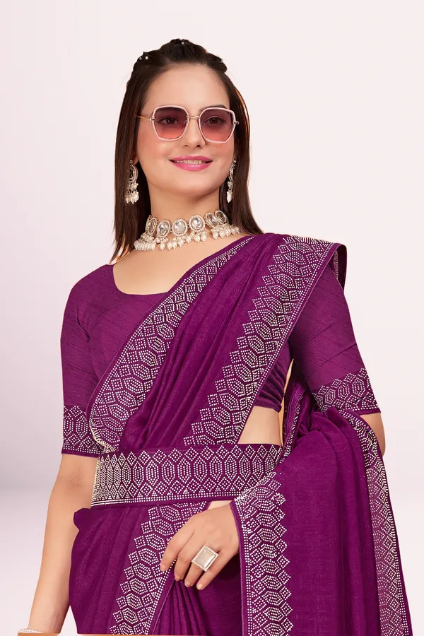 Purple_Georgette_Premium_Embroidered_Saree_With_Matching_Blouse_For_Women