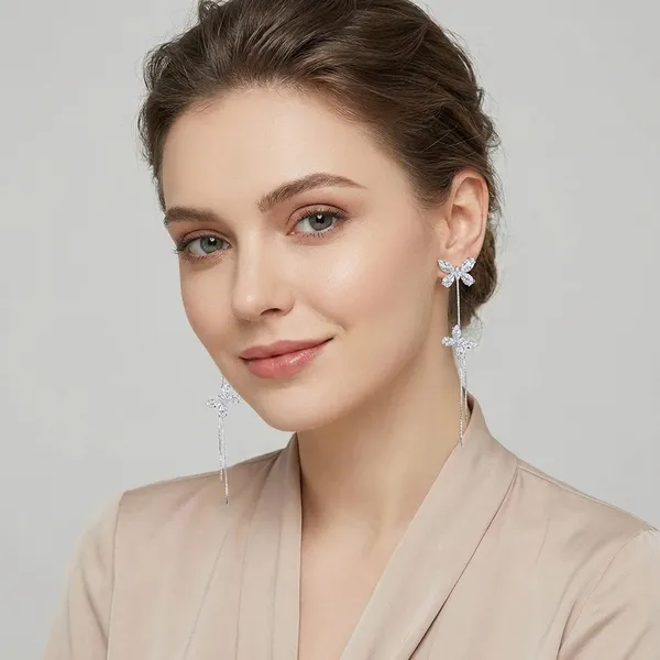 Fashion_Silver_925_Butterfly_Drop_Earrings_With_Chain_Tassels_For_Women