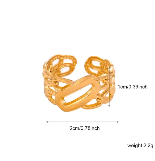 Gold_Plated_Chain_Link_Ring_For_Women