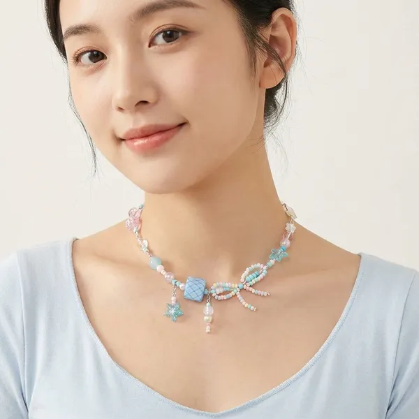 Pastel_Beaded_Charm_Necklace_With_Heart_And_Star_Pendants_For_Women