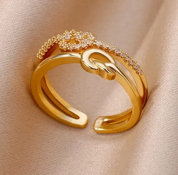 Elegant_Gold_Plated_Adjustable_Ring_With_Crystal_Crown_Design_For_Women