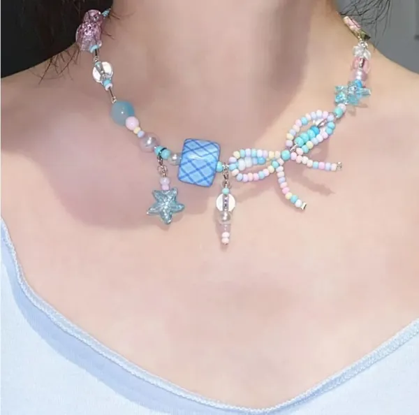 Pastel_Beaded_Charm_Necklace_With_Heart_And_Star_Pendants_For_Women