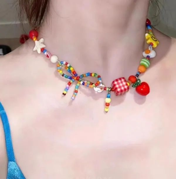 Handmade_Beaded_Fruit_Charm_Necklace_Colorful_Statement_Jewelry_For_Women