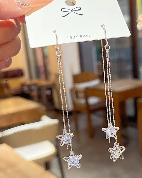 S925_Sterling_Silver_Star_Drop_Earrings_With_Crystal_Accents_For_Women
