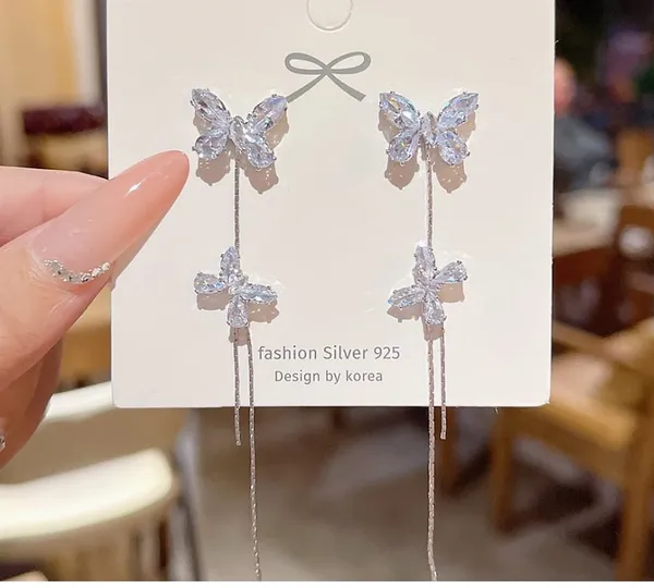 Fashion_Silver_925_Butterfly_Drop_Earrings_With_Chain_Tassels_For_Women