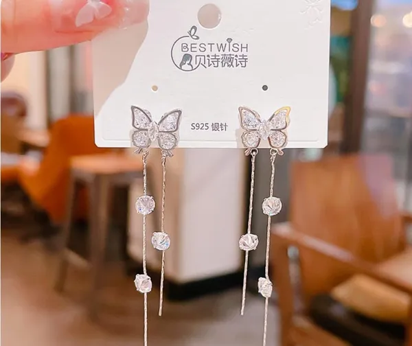 Elegant_Butterfly_Crystal_Drop_Earrings_S925_Sterling_Silver_For_Women