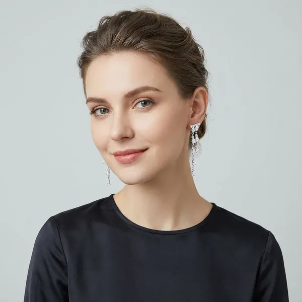 Silver_925_Design_By_Korea_Sparkling_Crystal_Drop_Earrings_For_Women