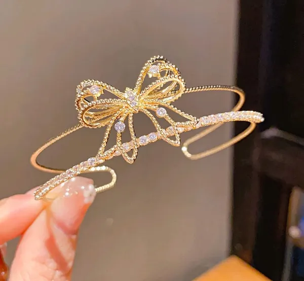 Golden_Butterfly_Crystal_Hairband_For_Women