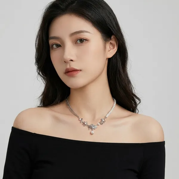 Elegant_Silver_Floral_Pendant_Necklace_With_Pearl_Drop_For_Women