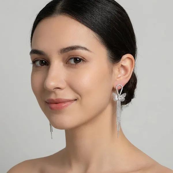 Elegant_Butterfly_Drop_Earrings_With_Shimmering_Chain_Tassels_For_Women