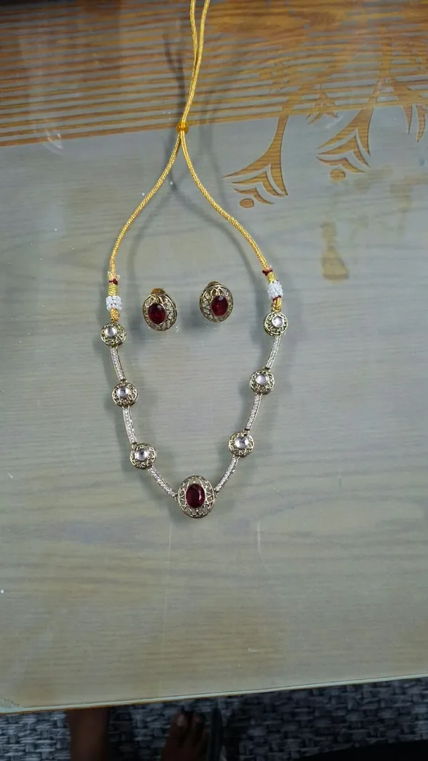 Silver_Necklace_And_Earrings_Jewellery_Set_For_Women