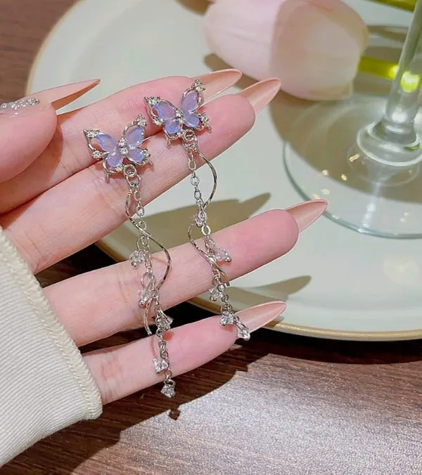 Elegant_Purple_Butterfly_Drop_Earrings_With_Crystal_Chain_For_Women