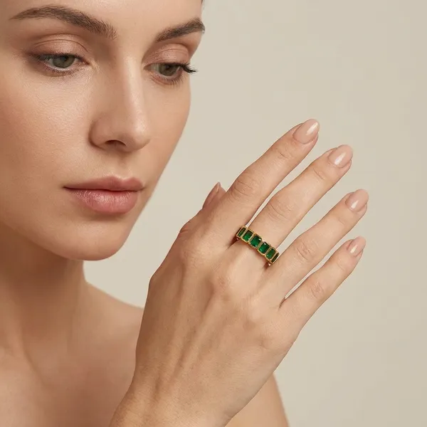 Elegant_Green_Stone_Gold_Plated_Adjustable_Ring_For_Women