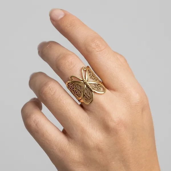 Antique_Gold_Butterfly_Ring_For_Women