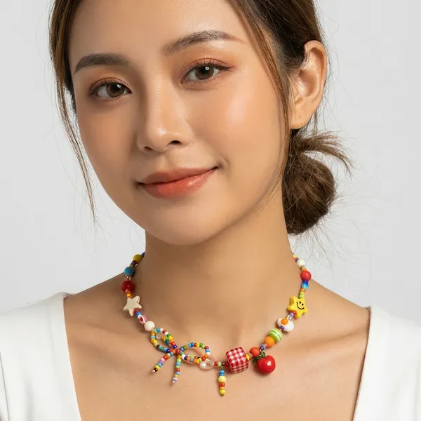 Handmade_Beaded_Fruit_Charm_Necklace_Colorful_Statement_Jewelry_For_Women