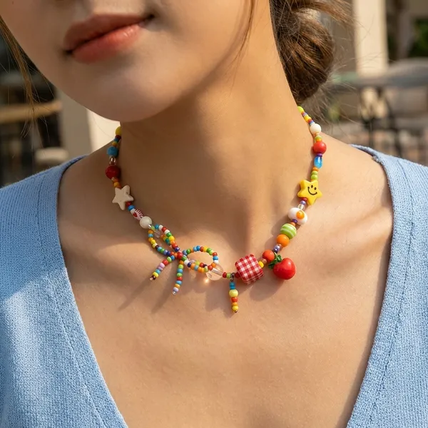 Handmade_Beaded_Fruit_Charm_Necklace_Colorful_Statement_Jewelry_For_Women