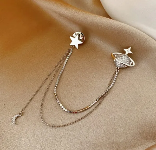 Star_Chain_Tassel_Ear_Cuff_Earrings_For_Women