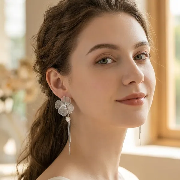 Elegant_Silver_Flower_Drop_Earrings_With_Pearl_Accents_For_Women