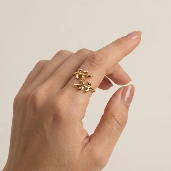 Golden_Leaf_Adjustable_Ring_For_Women_Pack_of_1