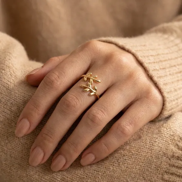 Golden_Leaf_Adjustable_Ring_For_Women_Pack_of_1