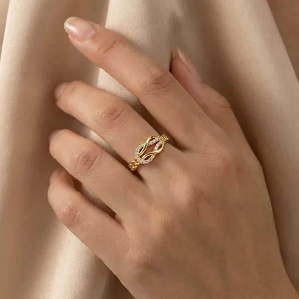 Gold_Plated_Chain_Adjustable_Ring_With_Infinity_Design_And_Zirconia_Stones_For_Women