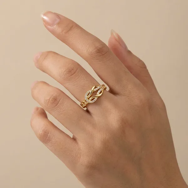 Gold_Plated_Chain_Adjustable_Ring_With_Infinity_Design_And_Zirconia_Stones_For_Women