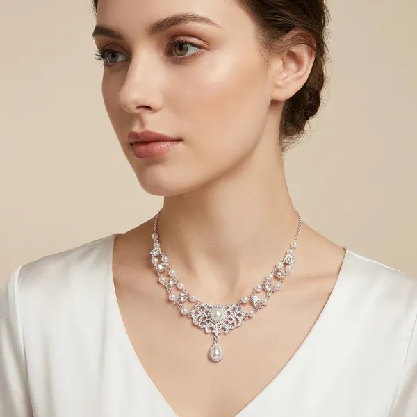 Sparkling_Crystal_Statement_Necklace_With_Teardrop_Pendant_For_Women