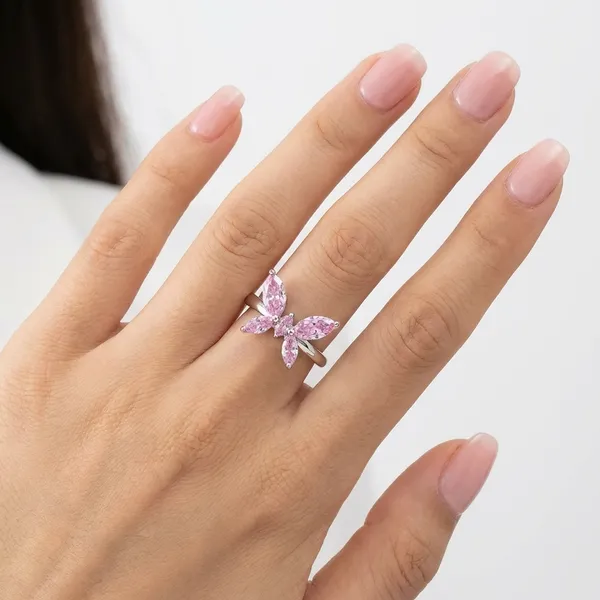 Pink_Crystal_Butterfly_Ring_Set_Adjustable_Floral_Design_For_Women