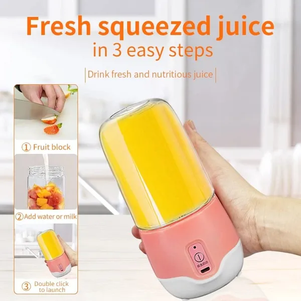 Peach_Glass_Premium_Fruit_Mixer_For_Home
