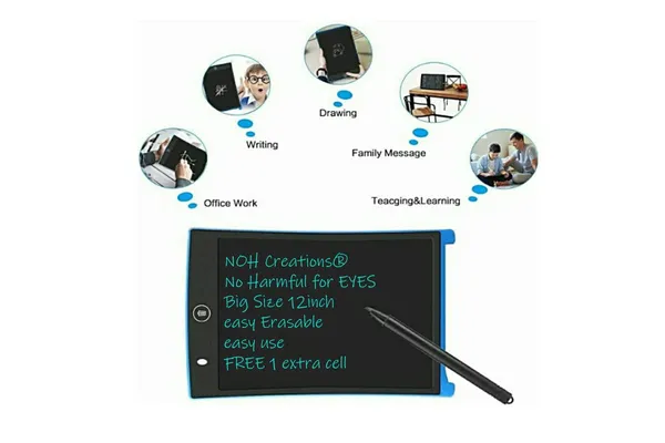 NOH_Creations_Big_Size_LCD_Writing_Tablet_12_Inch_Screen,_Free_1_Extra_Battery_Drawing_Tablet,_E-Note_Pad,_Remove_Button_for_Kids_(Color_as_per_stcok)