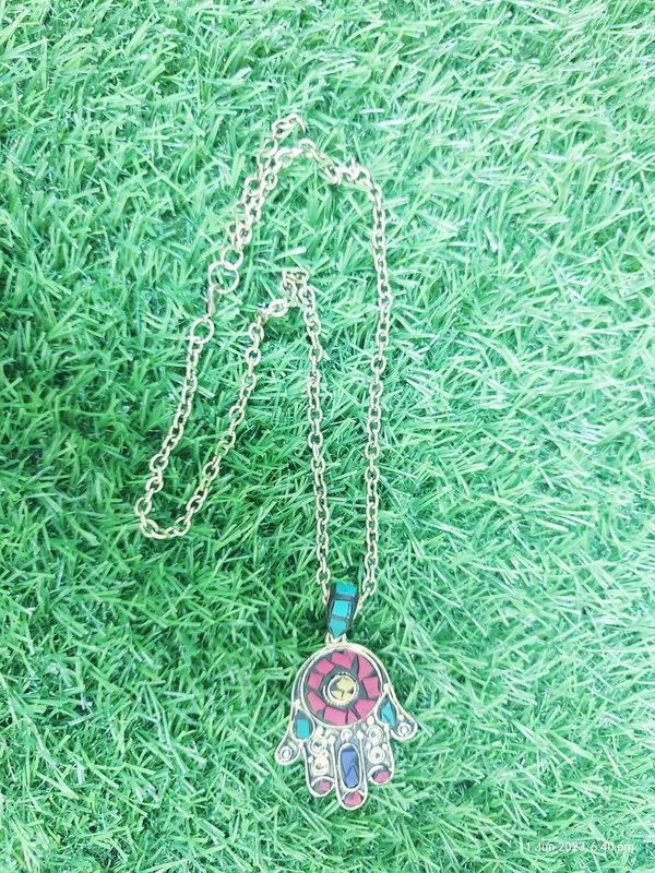 NOH_Womens_Pendant_Necklace_|_Fatima_Hand_Hamsa_Symbol_of_Protection,_Success_&_Good_Luck