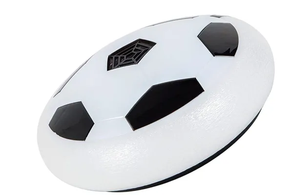 NOH_Creations_Floating_Hover_Football_with_Colorful_Flash_Light_Effect_|_Indoor_&_Outdoor_Pro_Air_Football_Game_for_Kids/Girls/Boys/Gifts-_3222_|_White_Color,_Power_Source:_3xAA_Battery