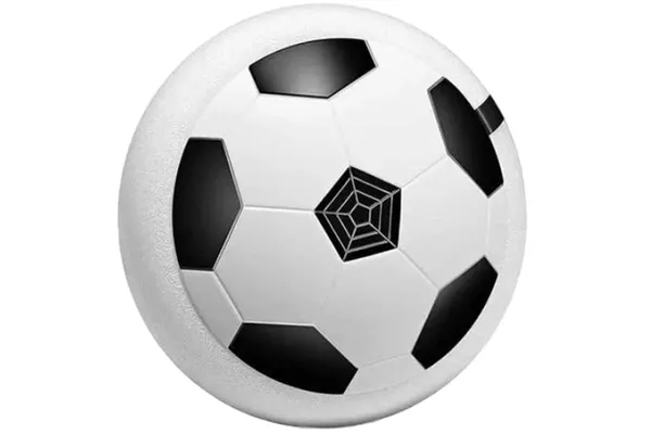 NOH_Creations_Floating_Hover_Football_with_Colorful_Flash_Light_Effect_|_Indoor_&_Outdoor_Pro_Air_Football_Game_for_Kids/Girls/Boys/Gifts-_3222_|_White_Color,_Power_Source:_3xAA_Battery