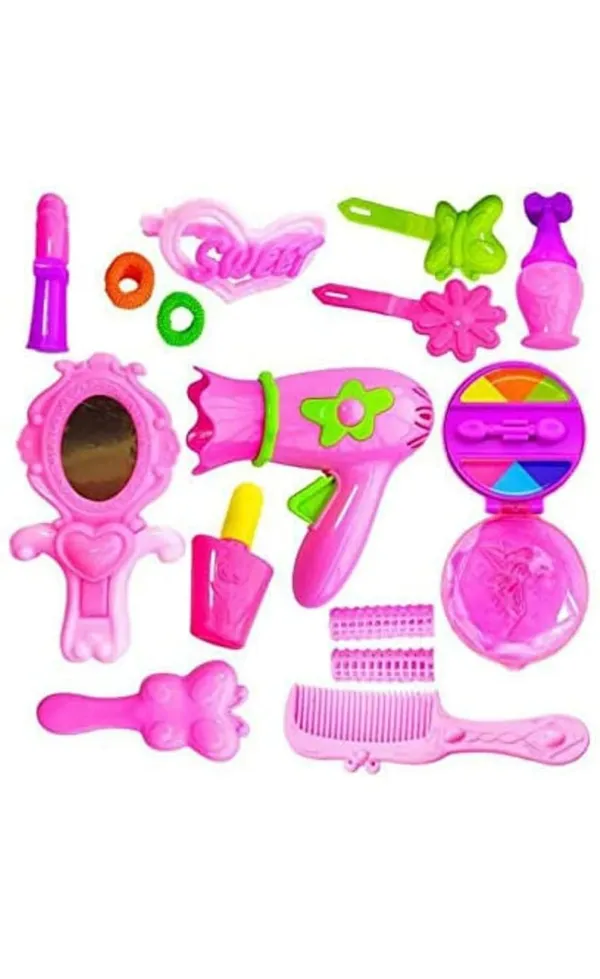 Makeup_kit_Set_Beauty_Set_for_Kids_Doll_Girls,_Pink_with_Hairdryer,_Mirror_&_Hair_Styling_Accessories_with_a_Beauty_Carry_case_Foldable_Suitcase