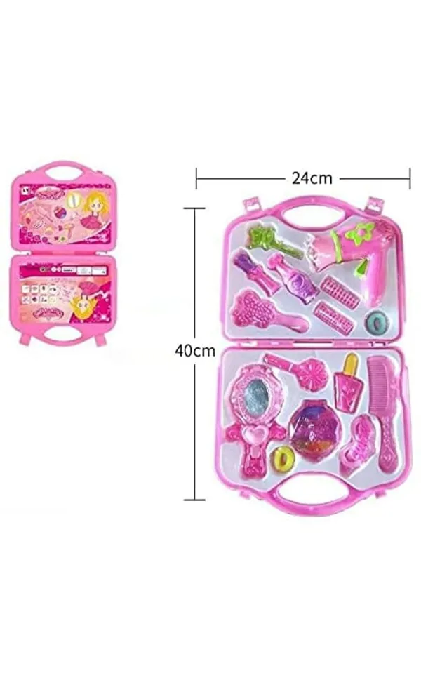 Makeup_kit_Set_Beauty_Set_for_Kids_Doll_Girls,_Pink_with_Hairdryer,_Mirror_&_Hair_Styling_Accessories_with_a_Beauty_Carry_case_Foldable_Suitcase