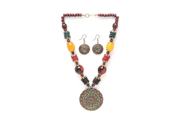 NOH_Beaded_Fashion_Jewellery_Set_|_Tribal_Necklace_with_Earrings_|_Traditional_Ethnic_Jewellery_Gift_for_Women
